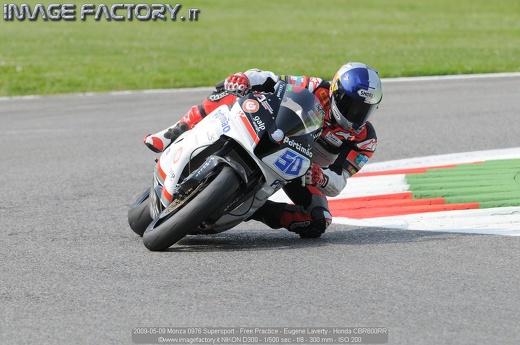 2009-05-09 Monza 0976 Supersport - Free Practice - Eugene Laverty - Honda CBR600RR